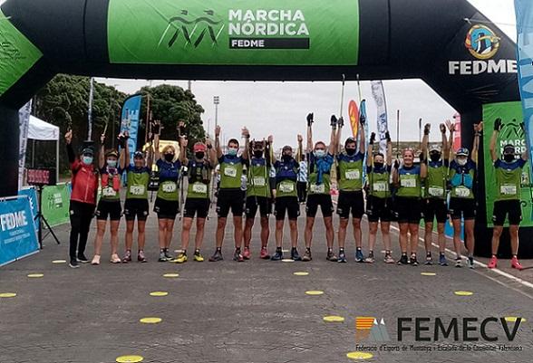 Éxito de la Selección Valenciana de Marcha Nórdica de la FEMECV en el Campeonato de España