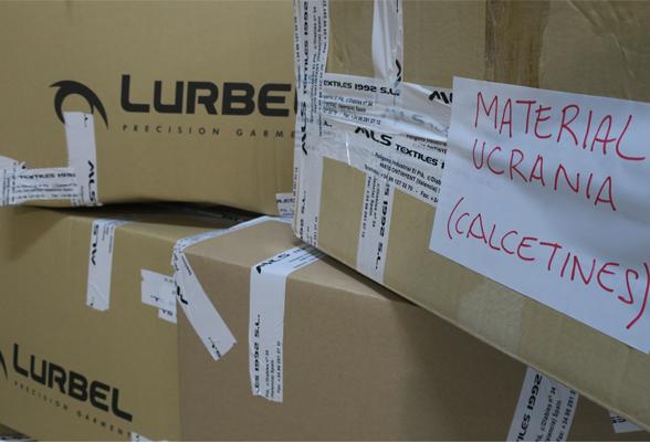 LURBEL DONA CALCETINES Y ROPA TÉRMICA A UCRANIA
